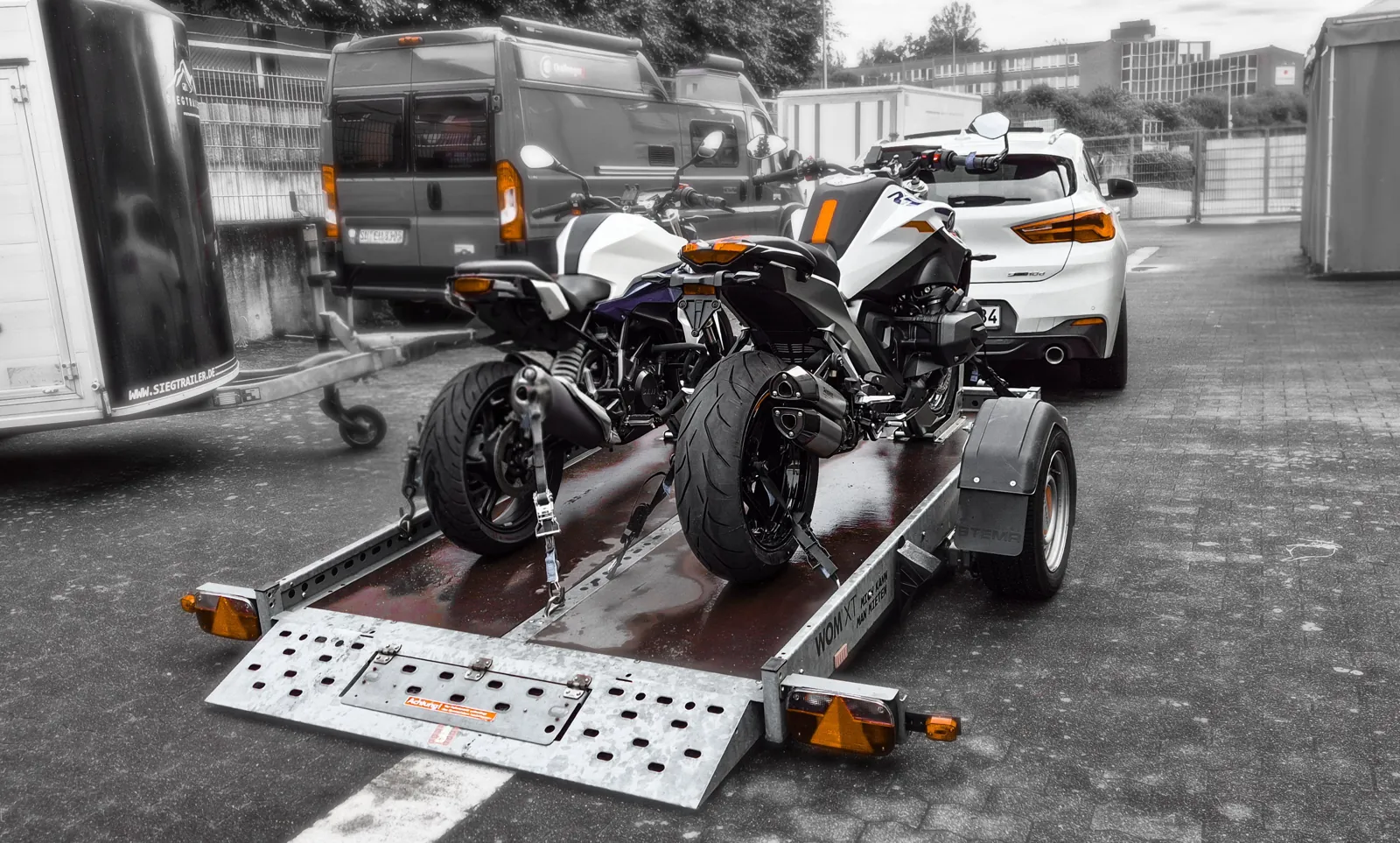 Absenk-Trailer 1000kg – Foto 1